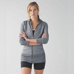 Lululemon Daily Practice Jacket Hoodie Gray sz 4